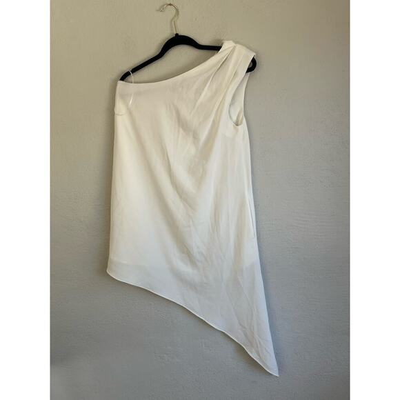 Anthropologie Endless Rose Women's Shoulder Pintucked Asymmetrical Mini … - Picture 10 of 10